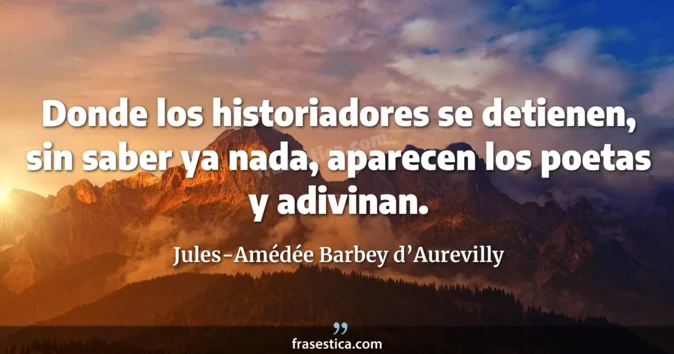 Cita de Jules-Amédée Barbey d’Aurevilly