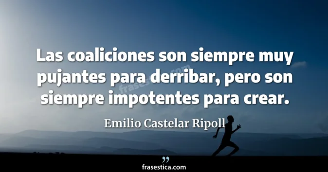 Cita de Emilio Castelar Ripoll