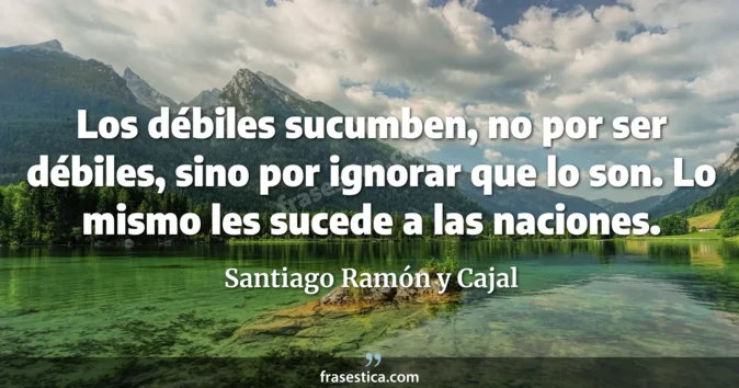 Cita de Santiago Ramón y Cajal