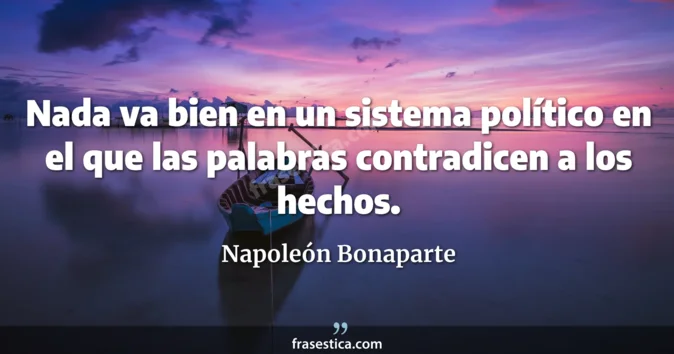 Cita de Napoleón Bonaparte
