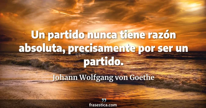 Cita de Johann Wolfgang von Goethe