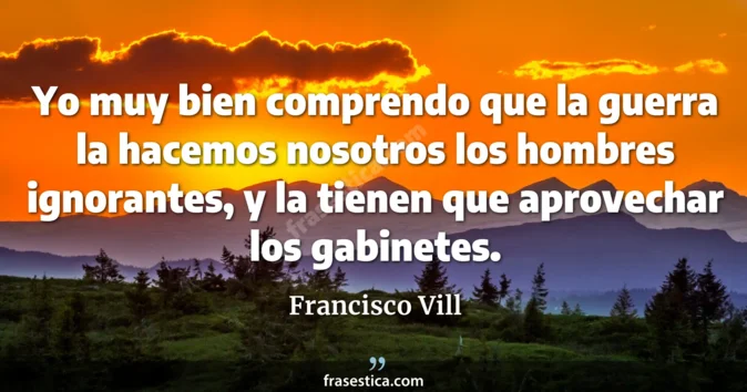 Cita de Francisco Vill