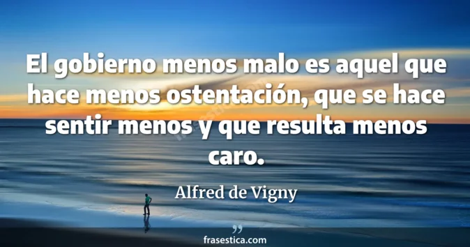Cita de Alfred de Vigny