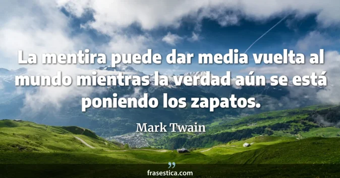 Cita de Mark Twain