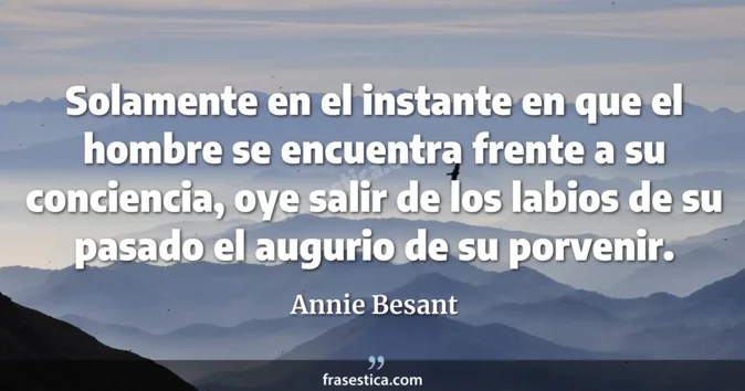 Cita de Annie Besant
