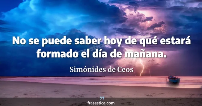 Cita de Simónides de Ceos