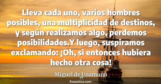 Cita de Miguel de Unamuno