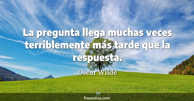 Cita de Oscar Wilde