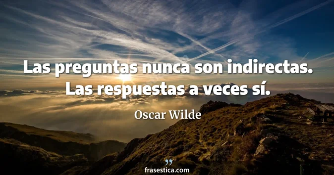 Cita de Oscar Wilde