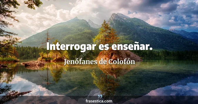 Cita de Jenófanes de Colofón