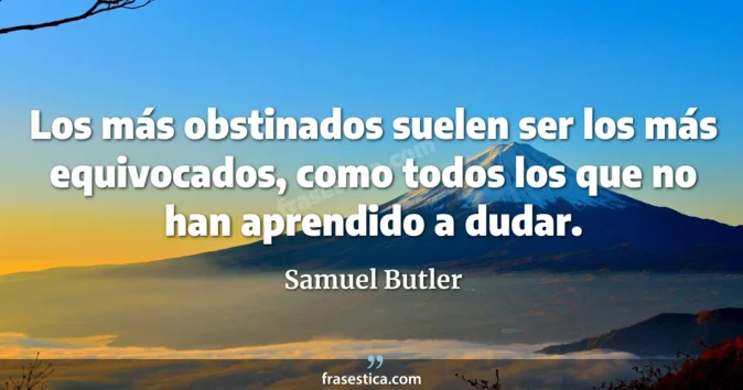 Cita de Samuel Butler