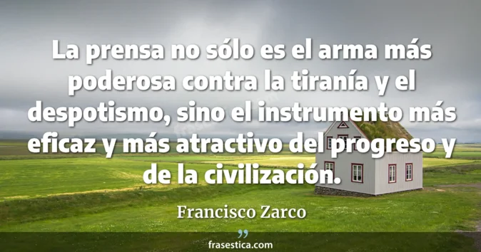 Cita de Francisco Zarco