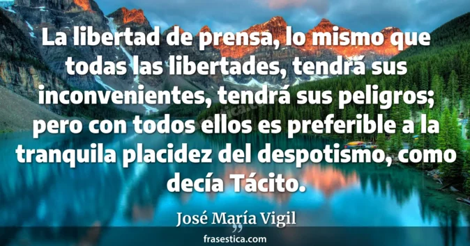 Cita de José María Vigil