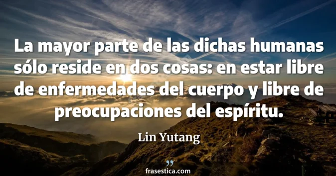 Cita de Lin Yutang