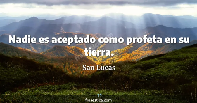 Cita de San Lucas