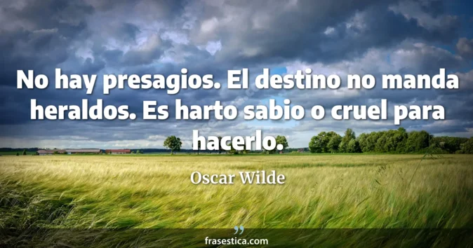 Cita de Oscar Wilde