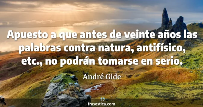 Cita de André Gide