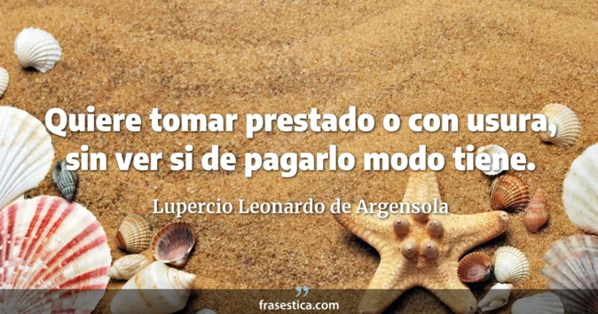Cita de Lupercio Leonardo de Argensola
