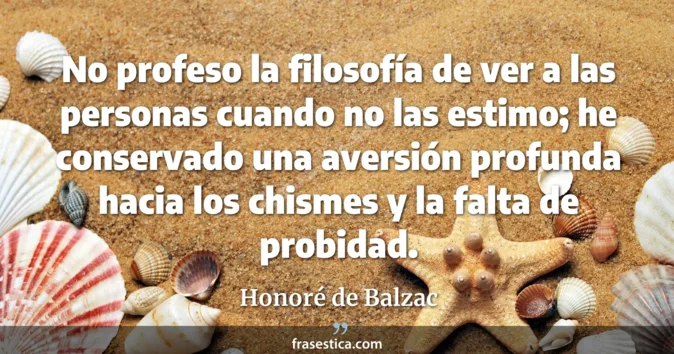 Cita de Honoré de Balzac