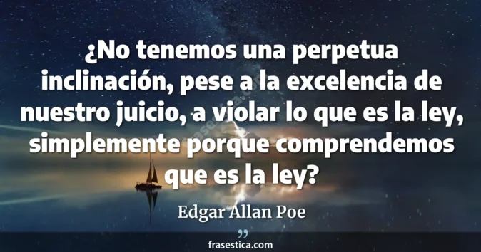 Cita de Edgar Allan Poe
