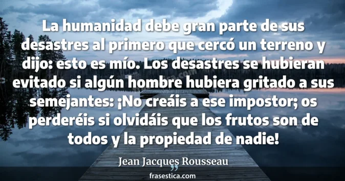 Cita de Jean Jacques Rousseau