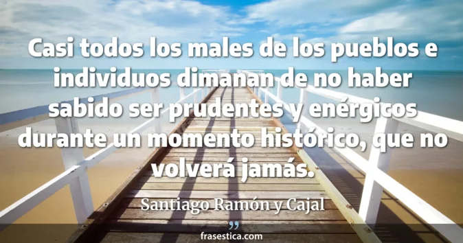 Cita de Santiago Ramón y Cajal
