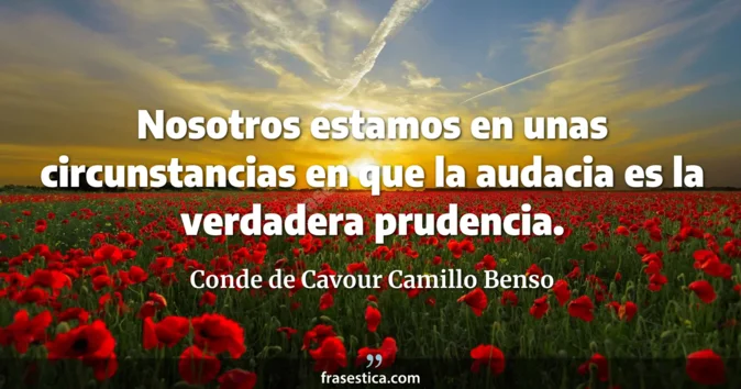 Cita de Conde de Cavour Camillo Benso