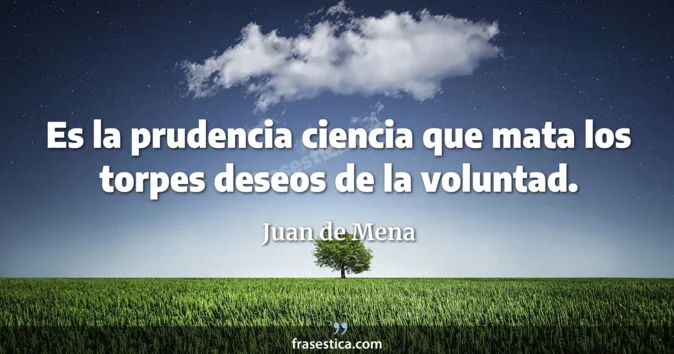 Cita de Juan de Mena