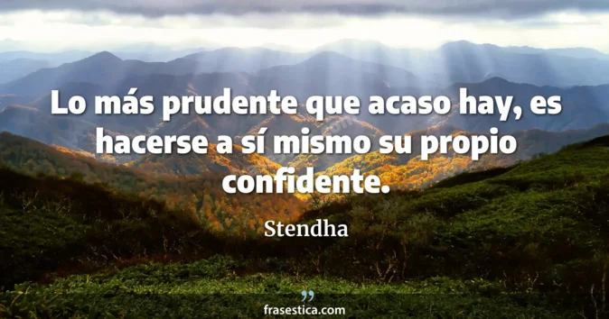 Cita de Stendha
