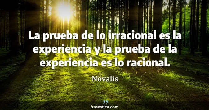 Cita de Novalis
