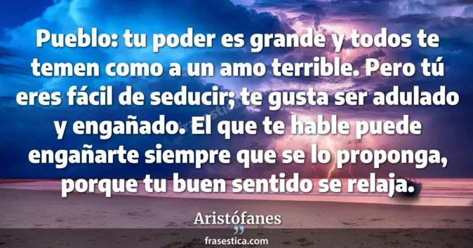 Cita de Aristófanes