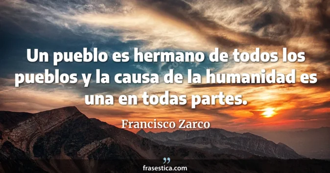 Cita de Francisco Zarco