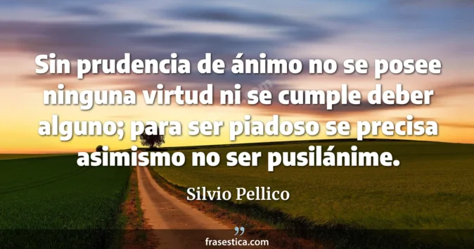 Cita de Silvio Pellico