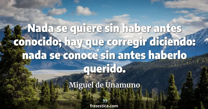 Cita de Miguel de Unamuno