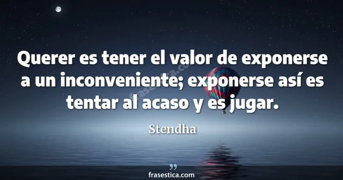 Cita de Stendha