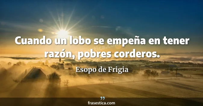 Cita de Esopo de Frigia
