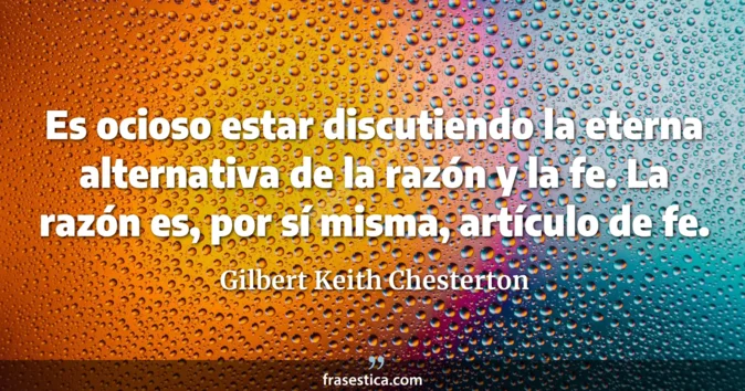 Cita de Gilbert Keith Chesterton