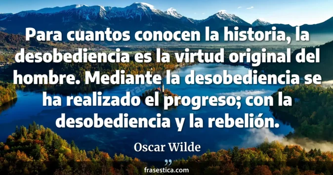 Cita de Oscar Wilde