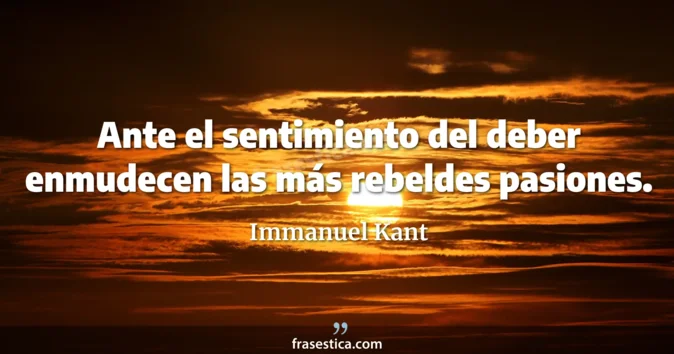 Cita de Immanuel Kant