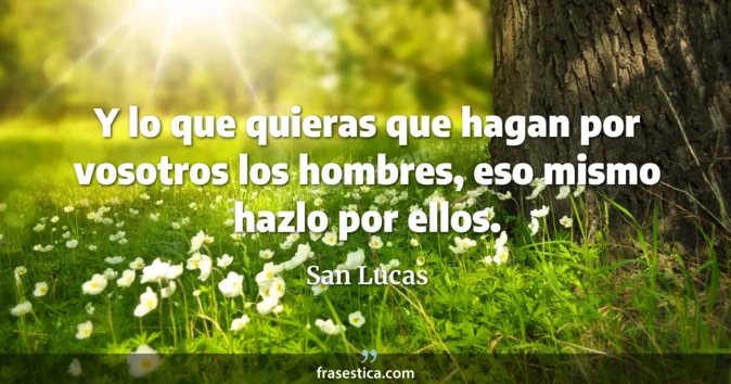 Cita de San Lucas