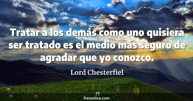 Cita de Lord Chesterfiel