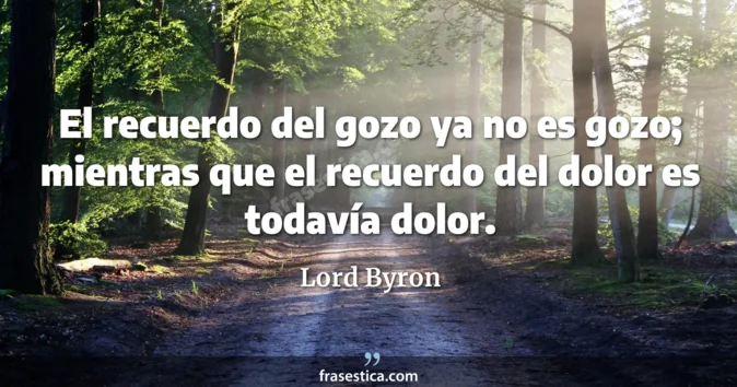 Cita de Lord Byron