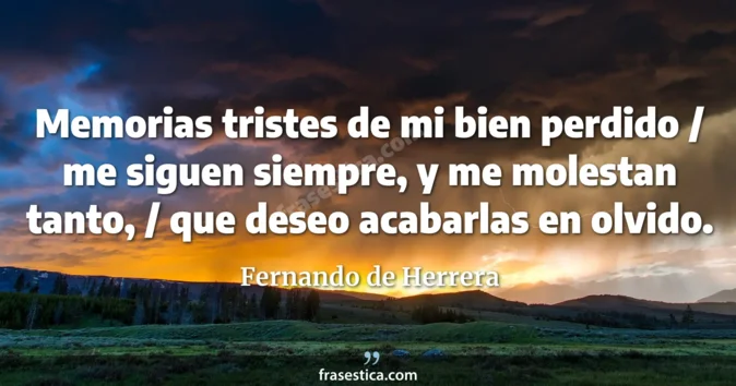 Cita de Fernando de Herrera