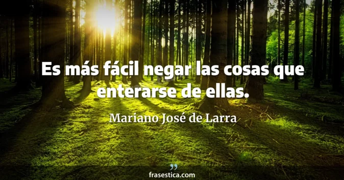 Cita de Mariano José de Larra