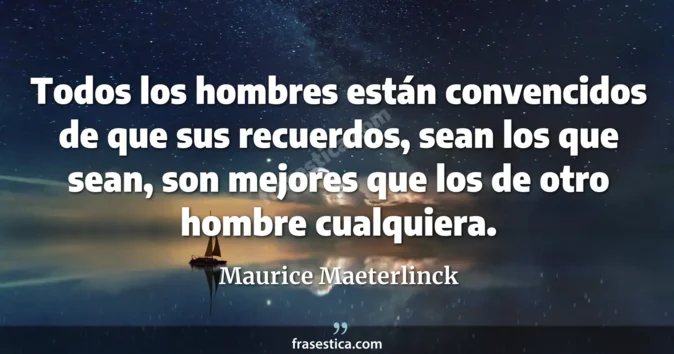 Cita de Maurice Maeterlinck