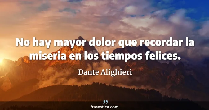Cita de Dante Alighieri