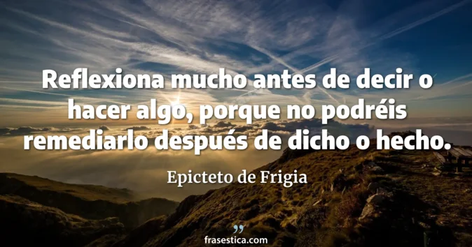 Cita de Epicteto de Frigia