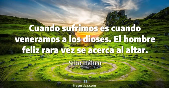 Cita de Silio Itálico