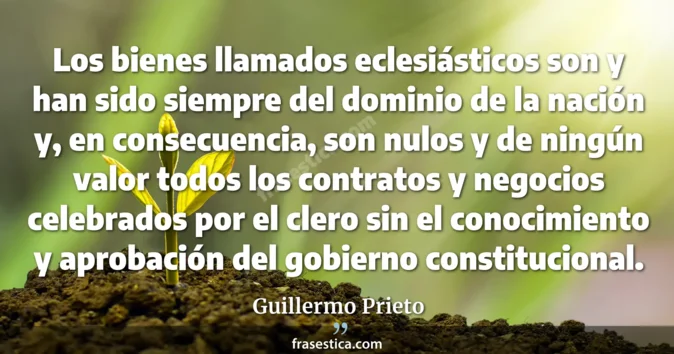 Cita de Guillermo Prieto