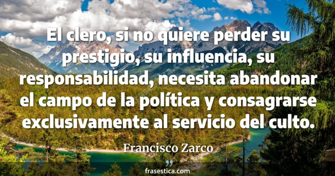 Cita de Francisco Zarco